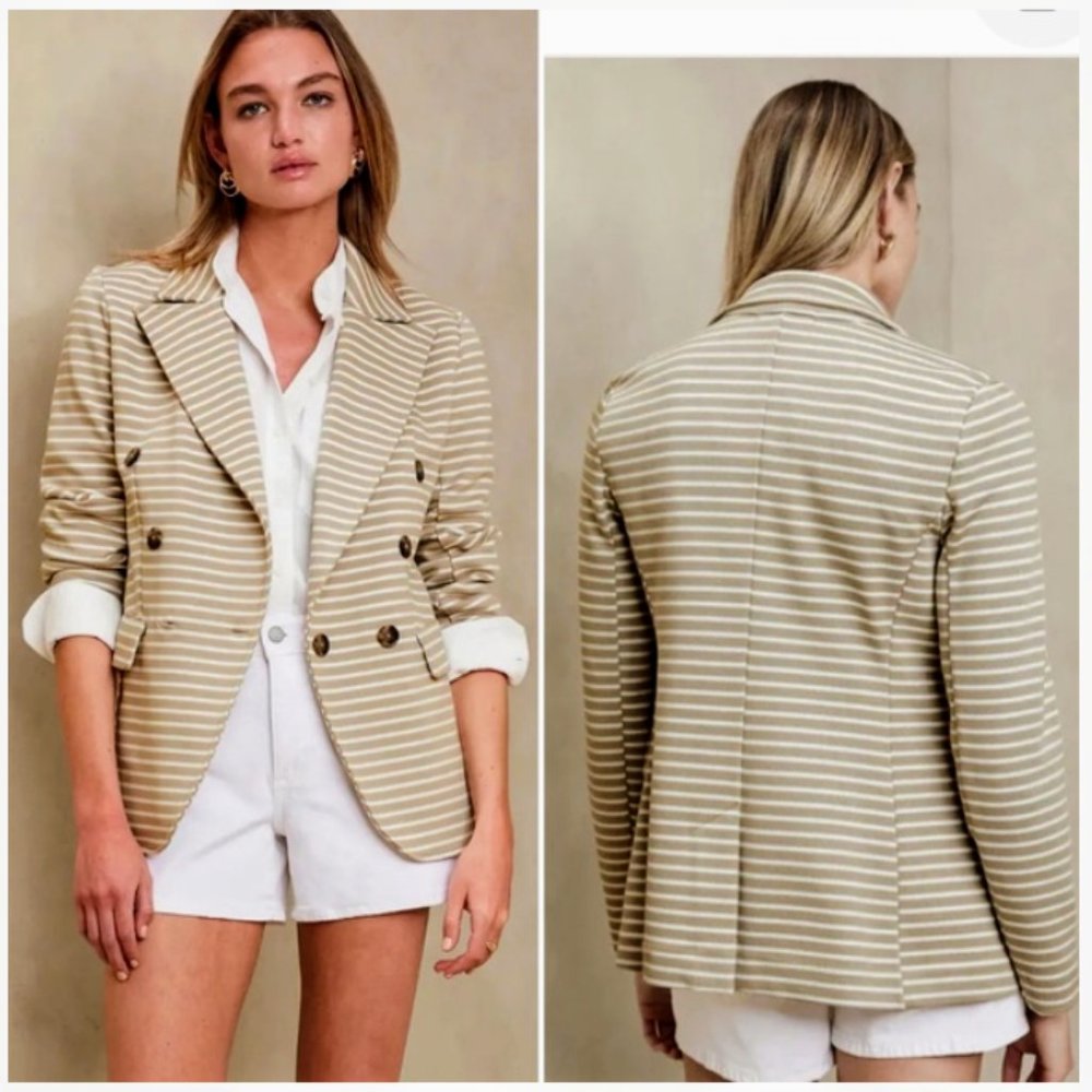 Banana Republic blazer coat double breasted jacket